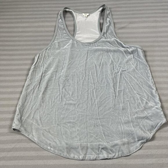 Wilfred Tank Womens Large Gray Silk Rayon Scoop Neck Sleeveless Basic Top - Picture 1 of 8